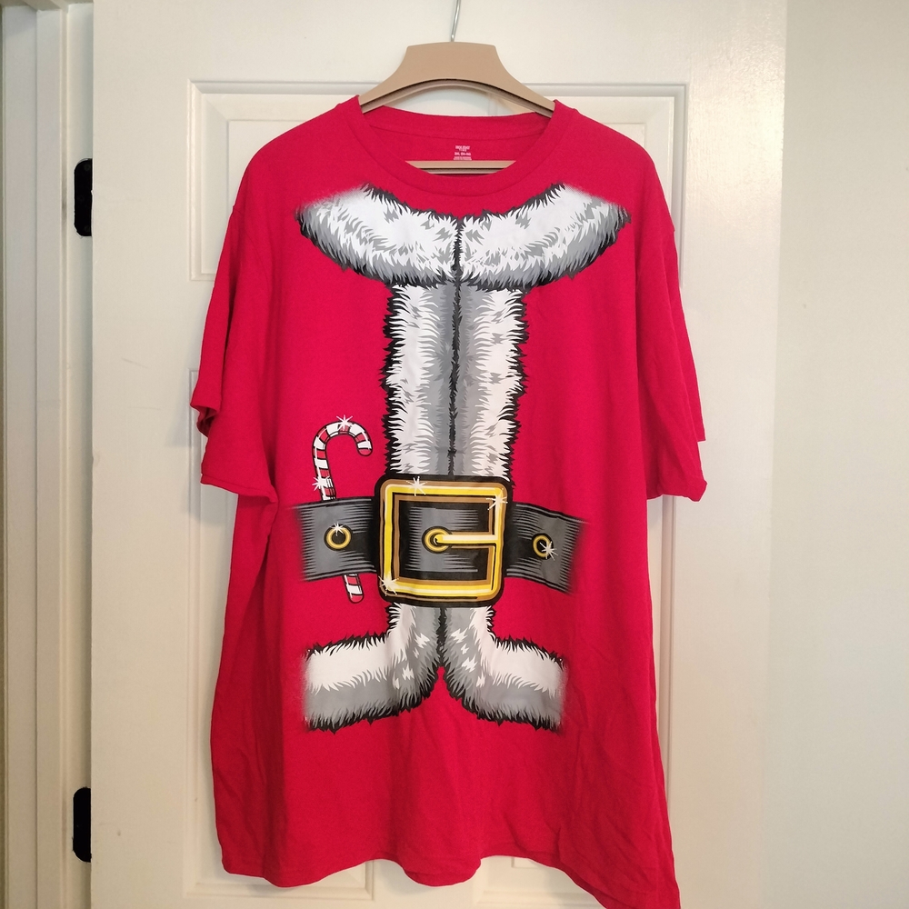 Men's‎ Christmas Santa Suit Graphic Tee from Holiday Time Size 3XL